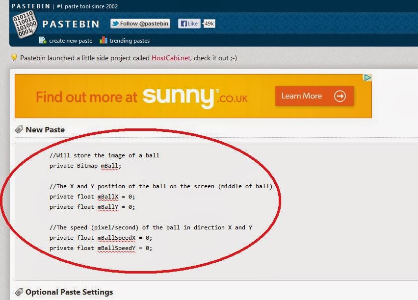 Tharindu's MOOCs Blog FLMobiMOOC Using Pastebin to share your source