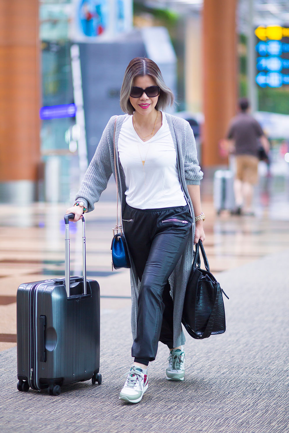 Crystal Phuong- Singapore Fashion Blogger- Airport style