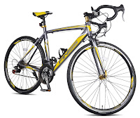 Merax Finiss Road Bike, Yellow/Grey, image