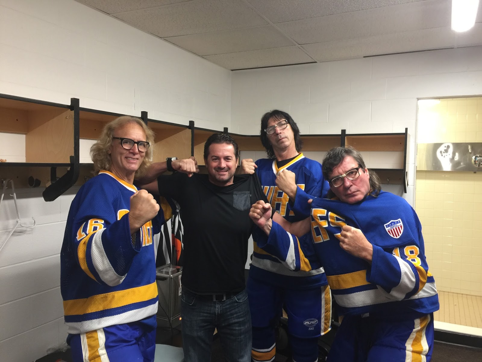 Fredonia Hockey: Hockey alumni with the Hanson Brothers.......