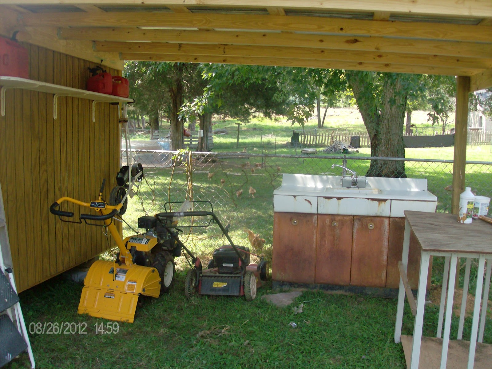 Outback Farm Garden shed "lean to".