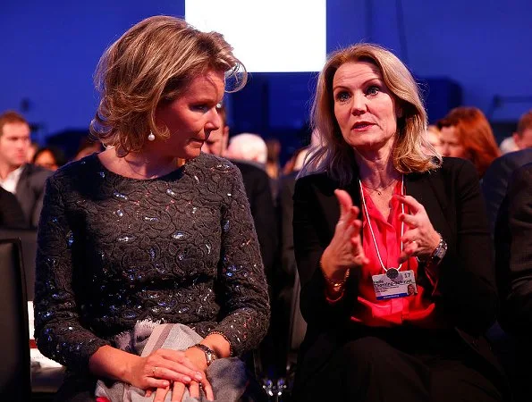 Queen Mathilde of Belgium, Anne-Sophie Mutter, Forest Whitaker and Shakira at Crystal Awards ceremony