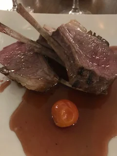 stunning lamb on plate with grave