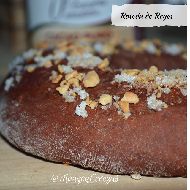 Roscón de reyes de chocolate