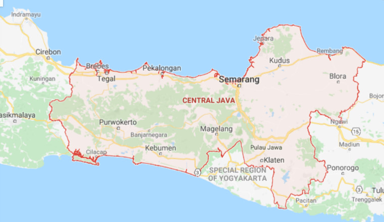 Peta Pulau Jawa Lengkap dan Jelas