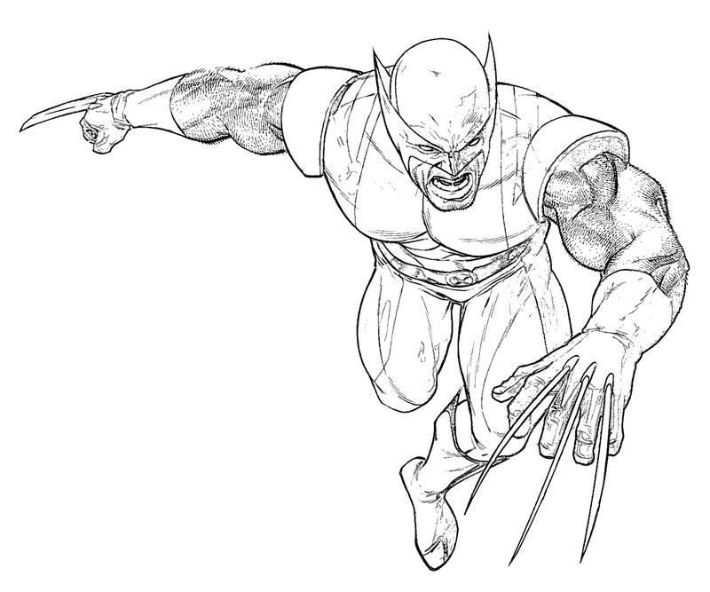 Hugh Jackman Wolverine Coloring Pages Coloring Pages