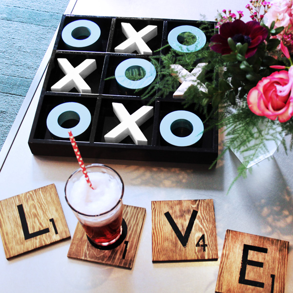 five minute friday scrabble tile inspired diy coasters blue i coaster ideas