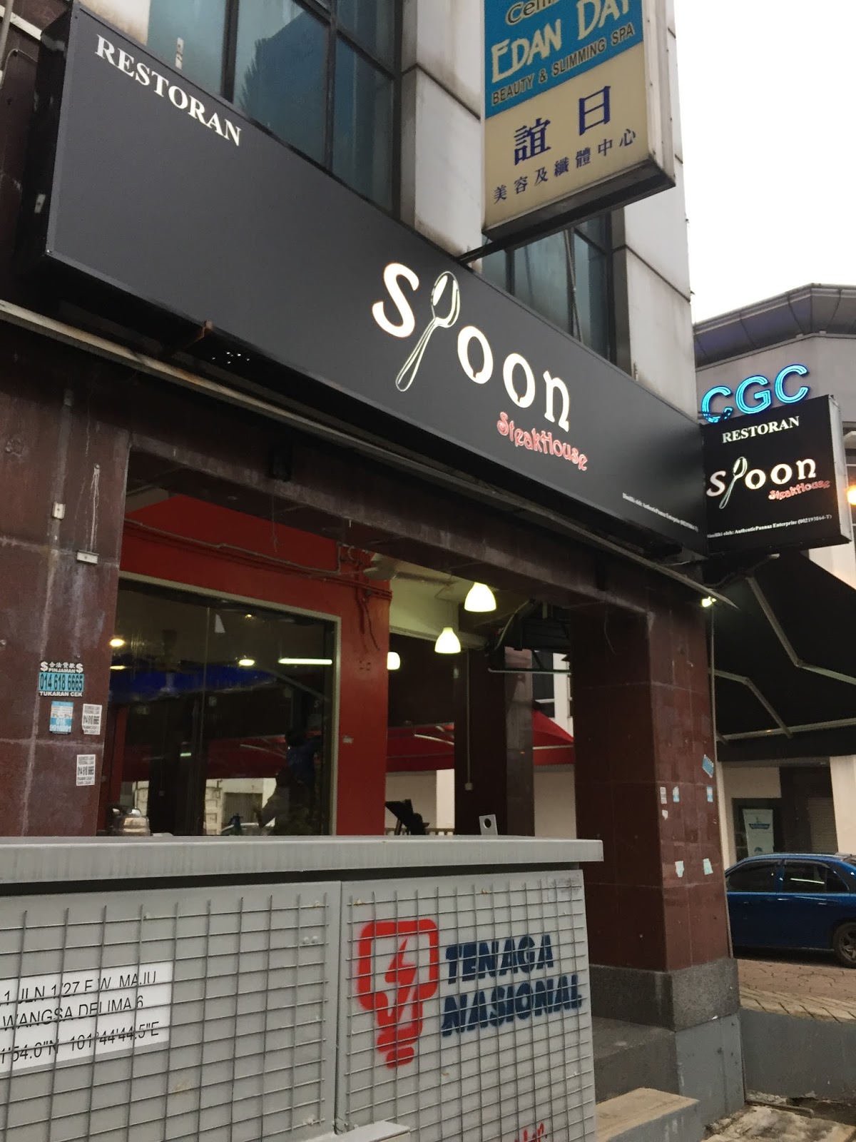 Signboard Murah PEMASANGAN SIGNBOARD SPOON STEAK HOUSE Wangsa Maju