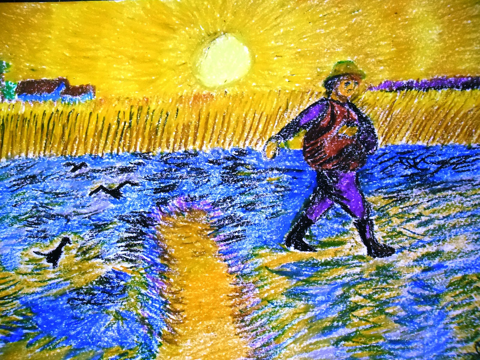 Сеятель ван гога картина