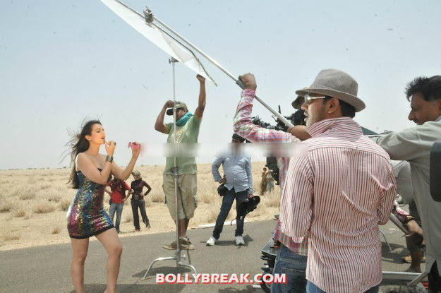  Ameesha Patel On the Sets of Glamstar Ad in Rajasthan
