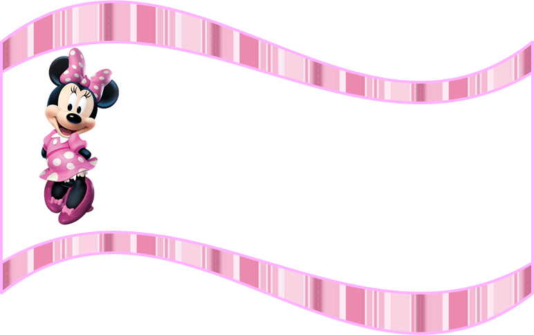 Mini Kit de Minnie Rosa para Imprimir Gratis. Banderitas o toppers para cupcakes o para poner en la comida.