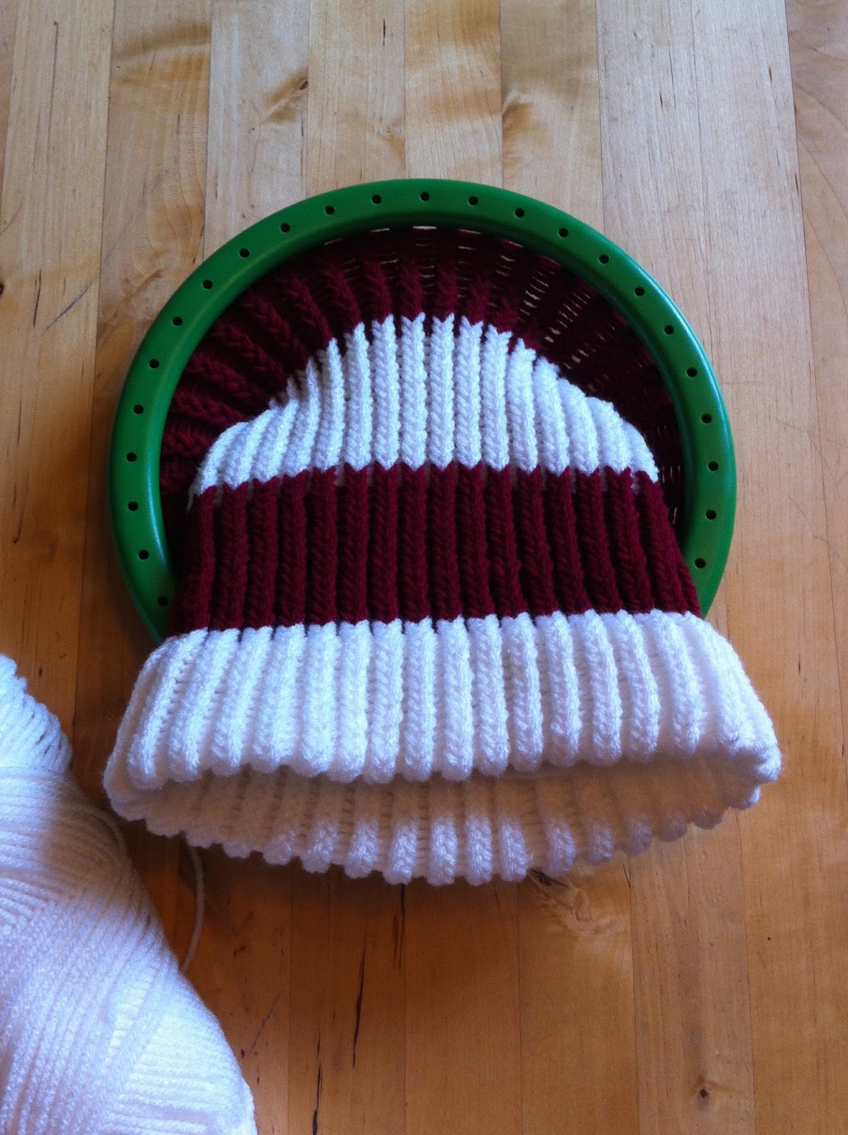 Trinkets Making an Ugly Christmas Hat