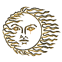 Sparkling Sun face from Ambrosia's Realm of Graphics