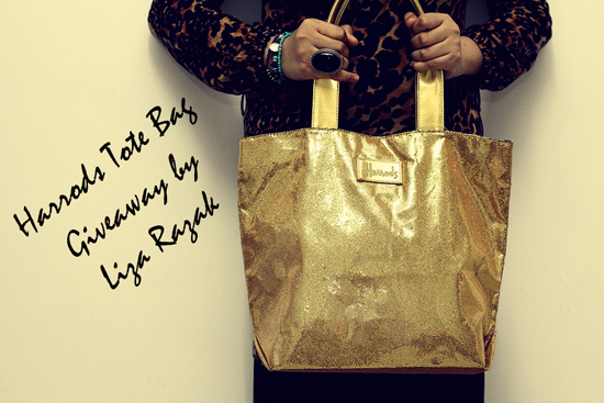 .. Harrods Tote bag Giveaway by Liza Razak  ..