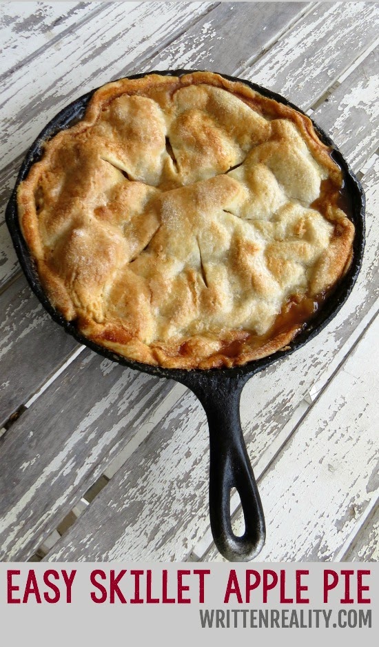 apple-pie in a a skillet easy recipe