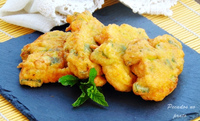 Receita de pataniscas de legumes 