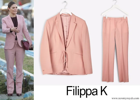 Crown Princess Victoria wore Filippa K blazer and trousers suit