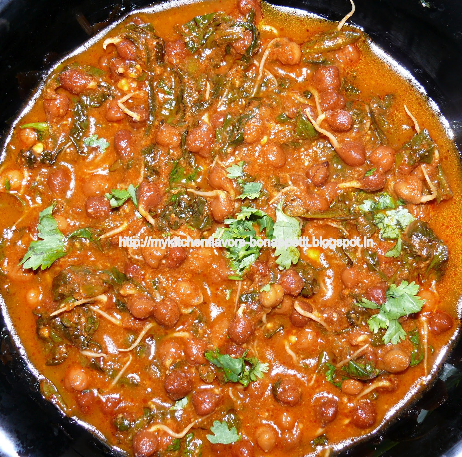 My Kitchen Flavors Bon Appetit! Spinach Masala (Microwave)