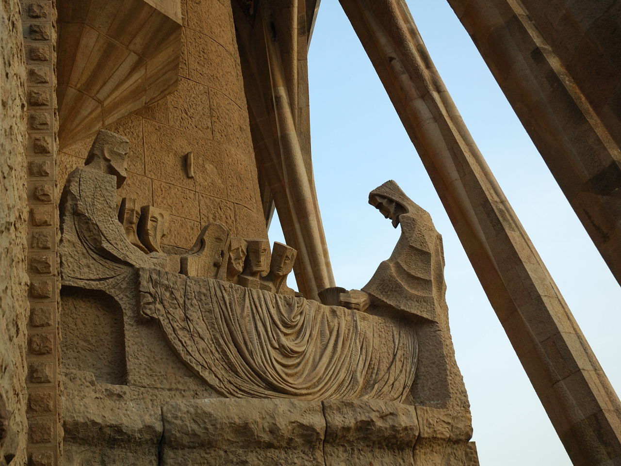 Passion Façade at Sagrada Familia: The Last Supper