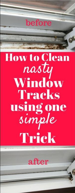 Clean Your Nasty Window Tracks Using One Simple Trick