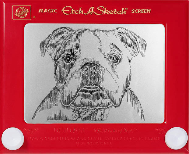 bulldog etch a sketch