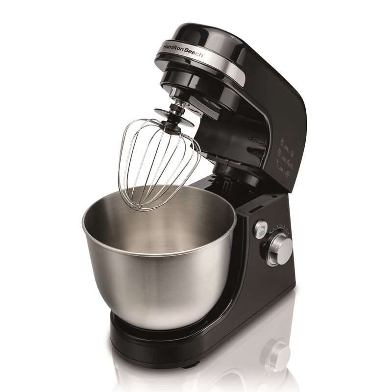 Review ﻿Hamilton Beach Stainless Steel 7 Speed Stand Mixer includes Dough Hook Stand Mixers