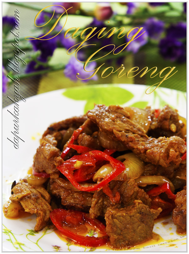 Dari Dapur Kak Yah Daging Goreng 1 4 Kilo Daging Lembu Keluarga Kak A Orang Termasuk Jadi Tak Perlulah Masak Banyak2 3 Ulas Ba Merah 2 Putih Inci Halia
