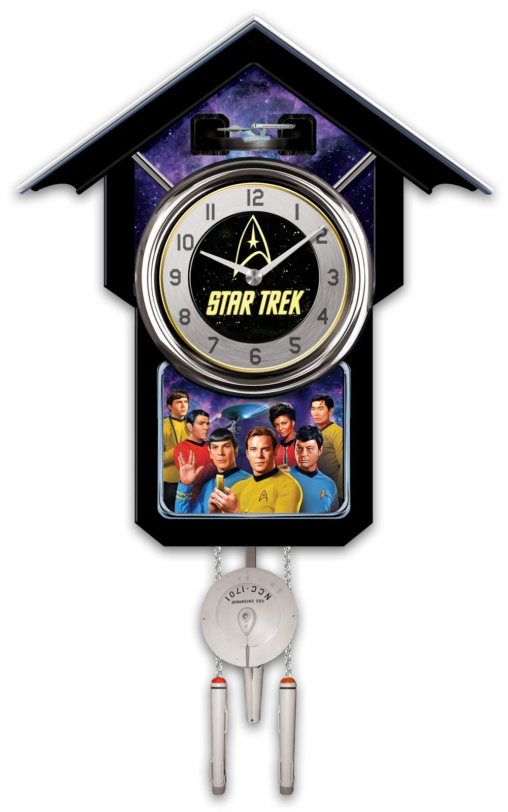 The Trek Collective Star Trek cuckoo clock!