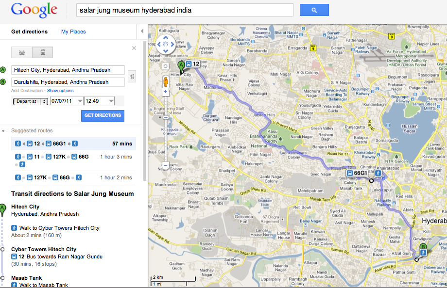 Official Google India Blog Chennai and Hyderabad local bus services board Google Transit