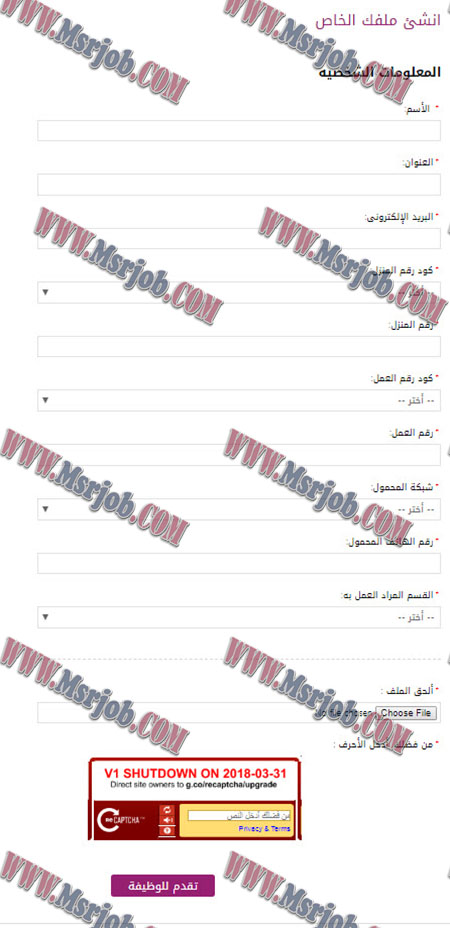 طريقة التقديم لوظائف المصرية للاتصالات We عبر الموقع الرسمي www.te.eg