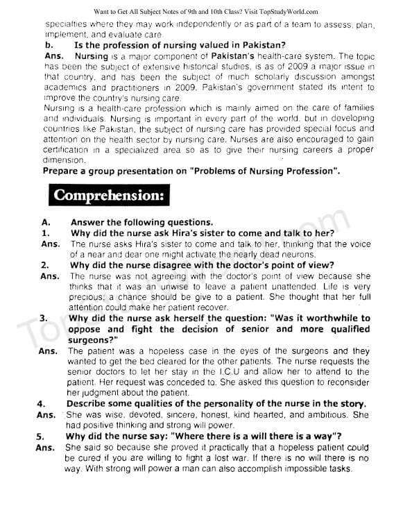 Pc notes for class 9 english essay picture