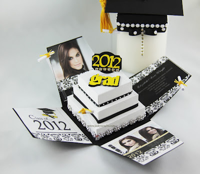 Jinky's Crafts & Designs: Graduation Pyramid Exploding Box