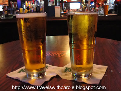 beers at Knuckles Historical Sports Bar in Burlingame, California