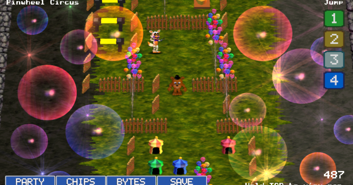 Fnaf world all button locations