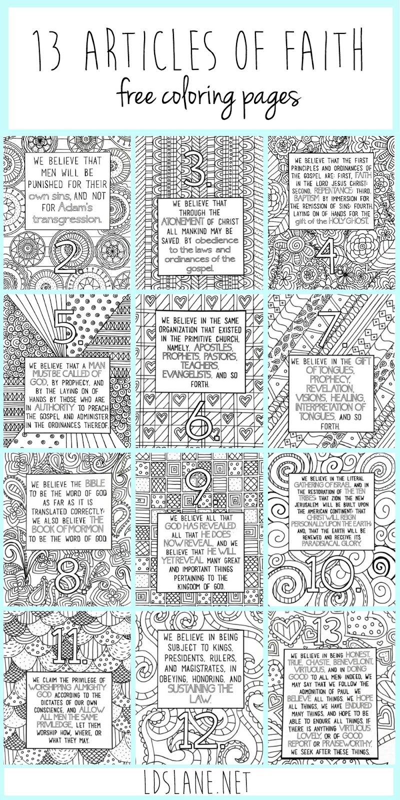 Free Printable Faith Coloring Pages