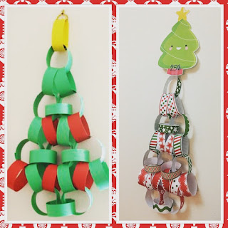 Christmas Countdown Tree Garland Craftivity 