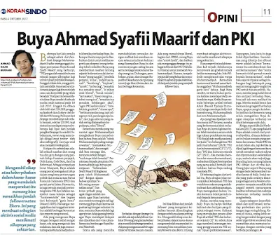 Kisah Buya Ahmad Syafii Maarif dan PKI