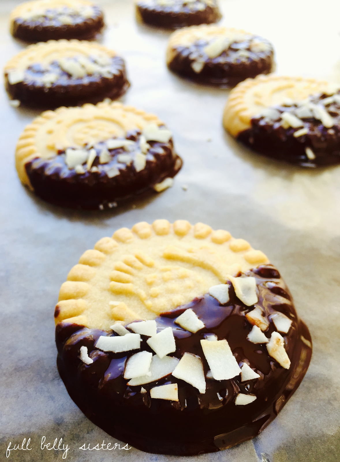 Coconut ChocolateDipped Shortbread