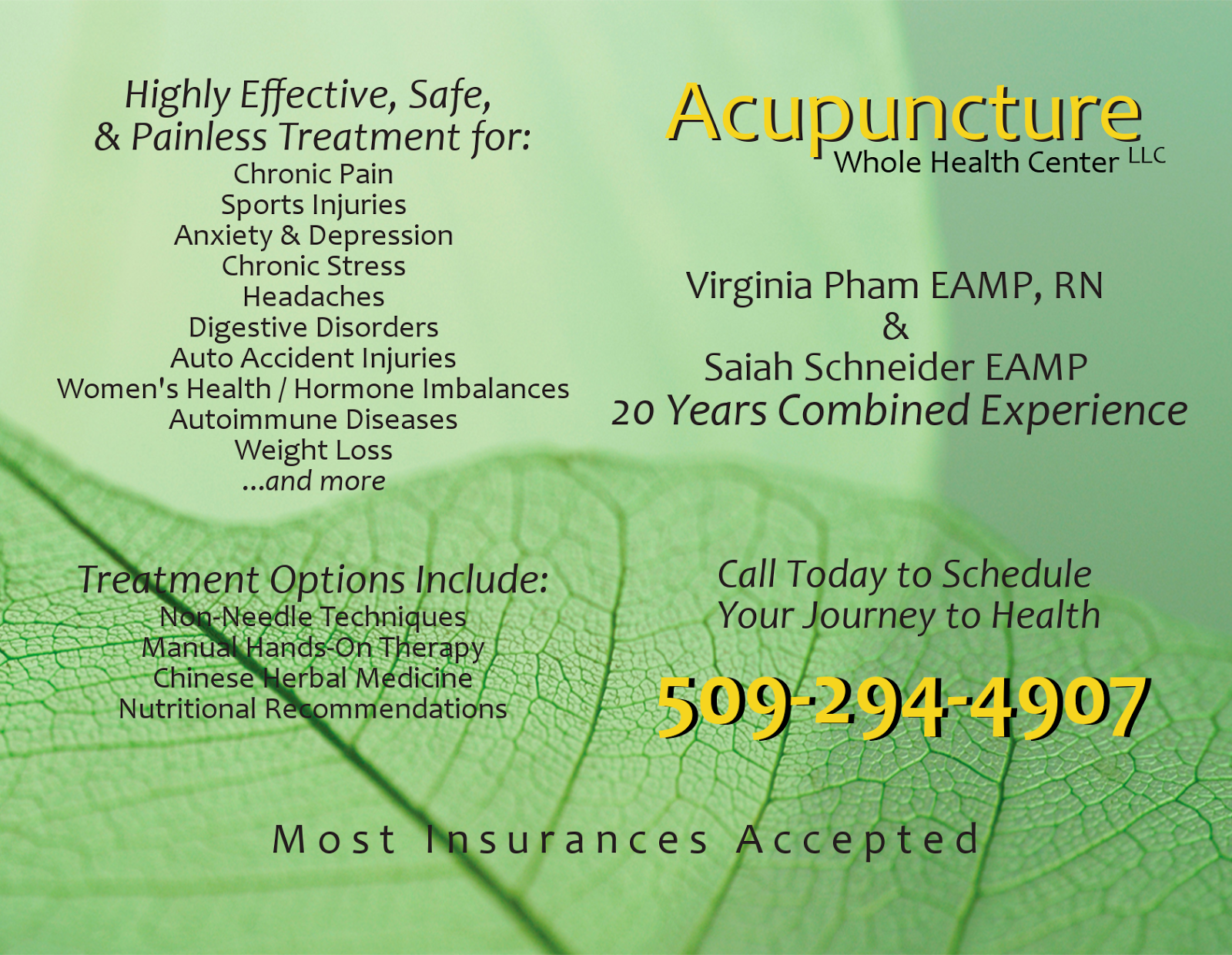 Acupuncture Whole Health Center Special Offer!