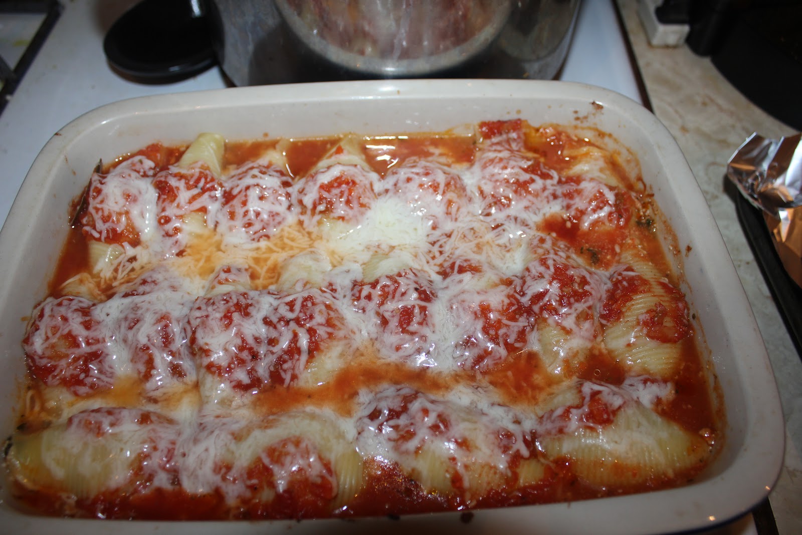 Jen's Food Adventures: Stuffed Shells Florentine