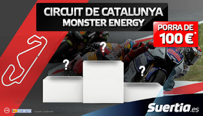 Suertia PorraGP Gran Premio Catalunya gana hasta 100€ acertando el pódium 5 junio Suertia PorraGP Gran Premio Catalunya gana hasta 100€ acertando el pódium 5 junio