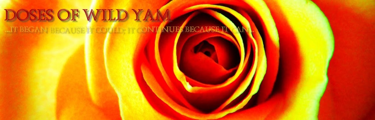 MY TAKE; doses of Wild YAM 