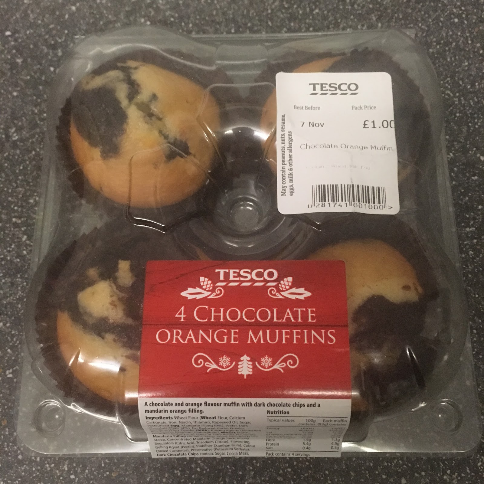 A Review A Day Today's Review Tesco Chocolate Orange Muffins