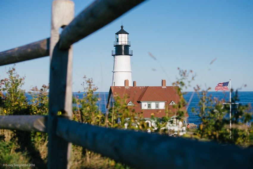 Cape Elizabeth, Greater Portland, Maine USA October 2016 photo by Corey Templeton of Portland Head Light Lighthouse.