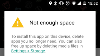 Cara Mengatasi Not Enough Space pada PlayStore Android