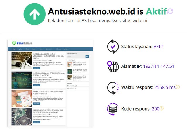 Website Aktif