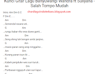 Chord Lagu Banyuwangi Terbaru Chord Walls