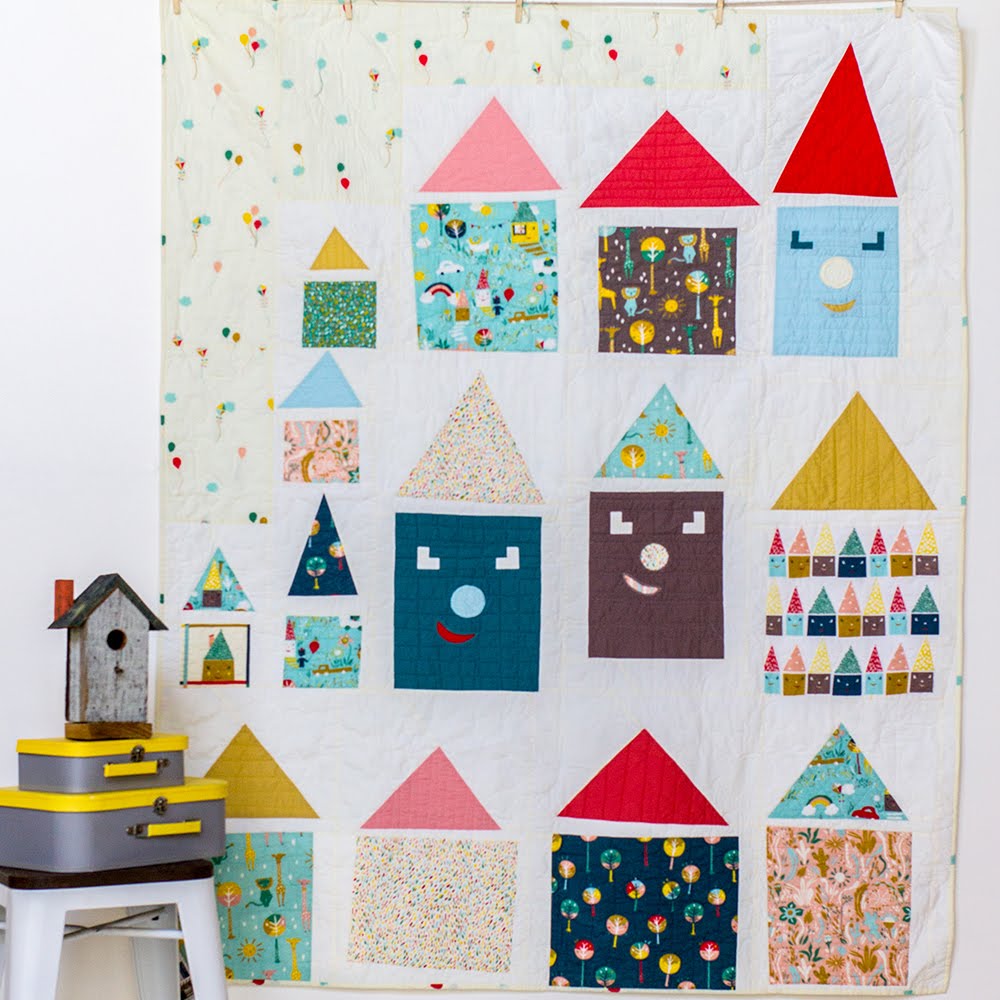 Free Pattern | Happy Houses Quilt