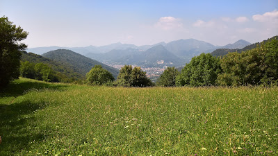 View northwest from Monte Bastia toward Nembro