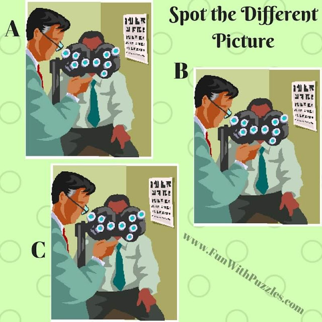 Spot The Different Picture Puzzles-Eye Doctor